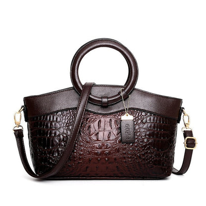 JansenStyle™ Talisa - Bolso de cocodrilo elegante con detalles hechos a mano