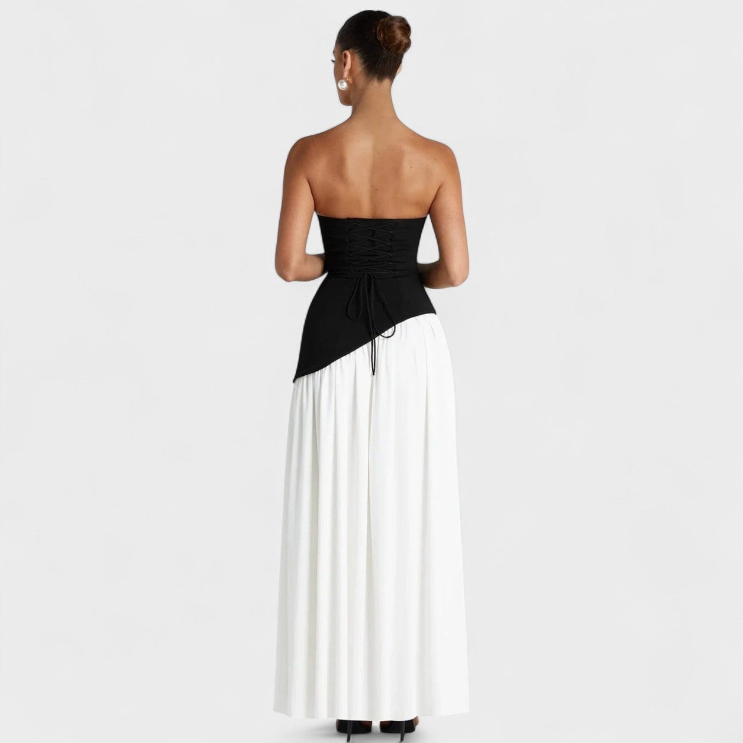Leonor – Vestido De Gala Con Corte Palabra De Honor