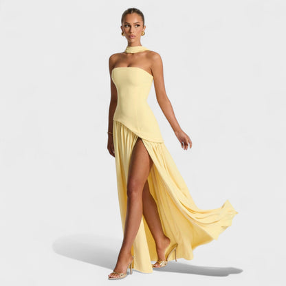 Leonor – Vestido De Gala Con Corte Palabra De Honor