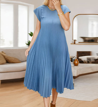 ELEONORA | Vestido Plisado Sin Mangas, Elegante y Atemporal